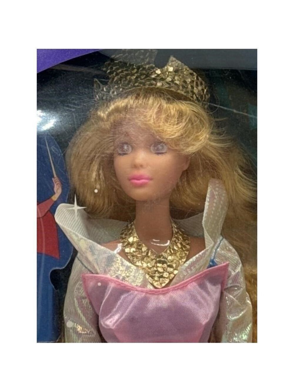 Barbie Vtg. 91’ Disney Sleeping Beauty Doll w/ Reversible Gown & Magical Eyes - Picture 2 of 4